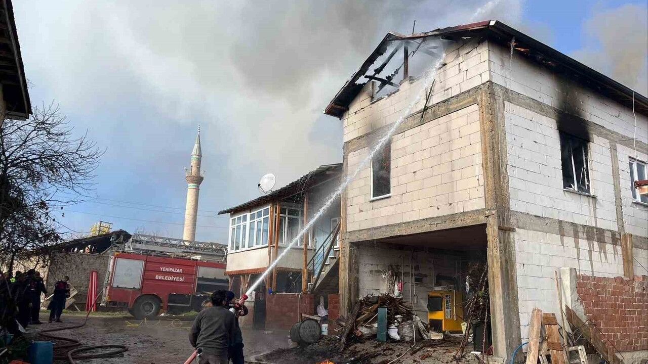 Bilecik'te Yangında Hayvanlar Son Anda Kurtarıldı