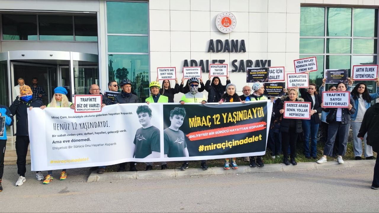 Bisikletli Gruplar Adalet İçin Bir Araya Geldi