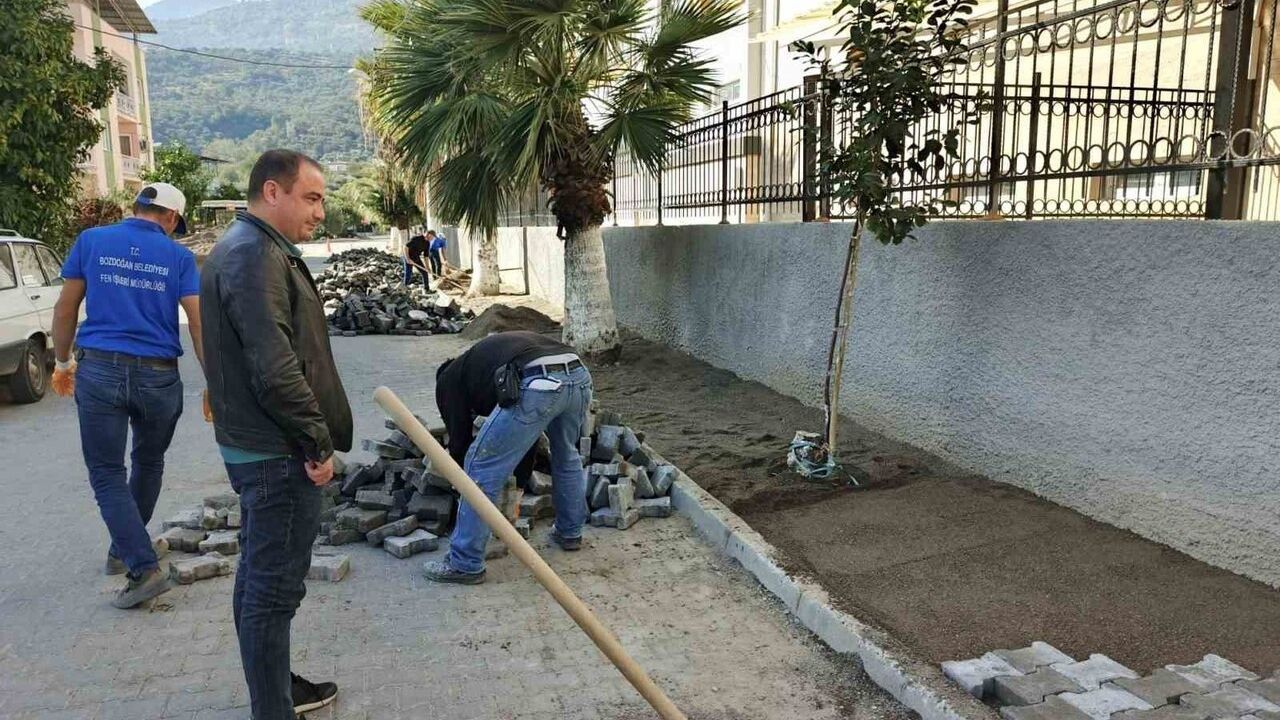 Bozdoğan Belediyesi Okullarda Çevre Düzenlemelerini Tamamladı