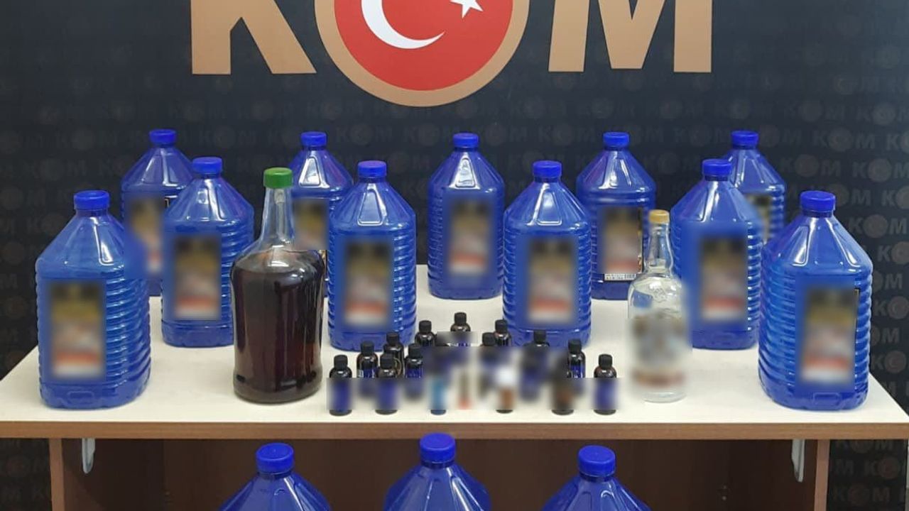 Burdur'da Kaçak ve Sahte Alkol Operasyonları