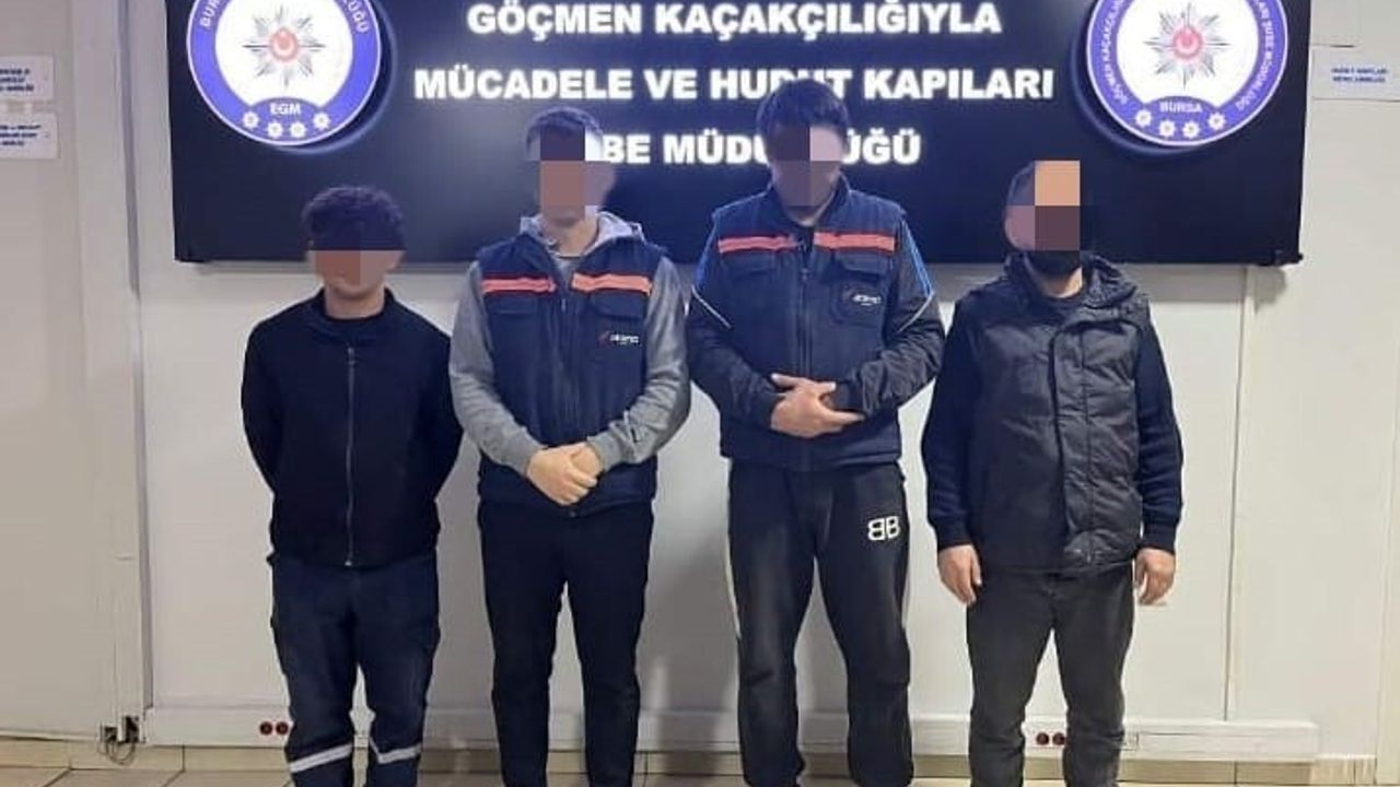 Bursa'da Düzensiz Göçmen Denetimi Gerçekleştirildi