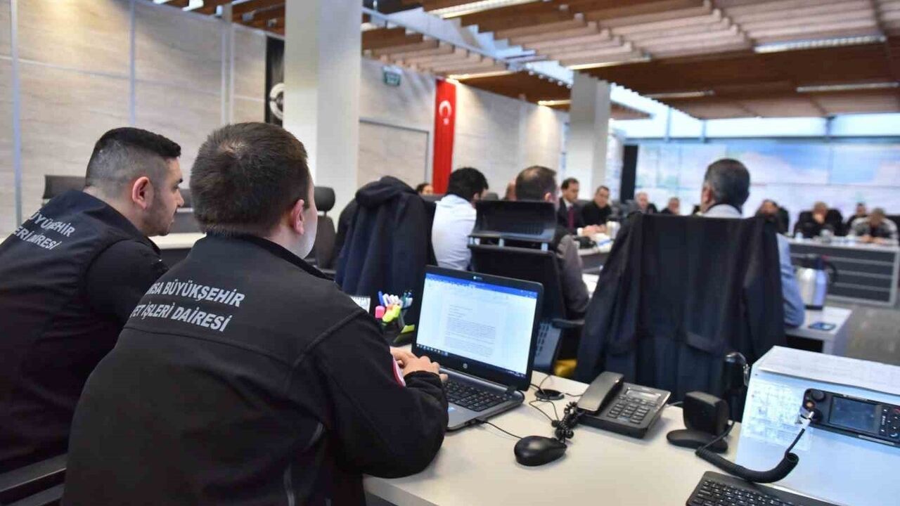 Bursa'da Kışa Hazırlık Tatbikatı