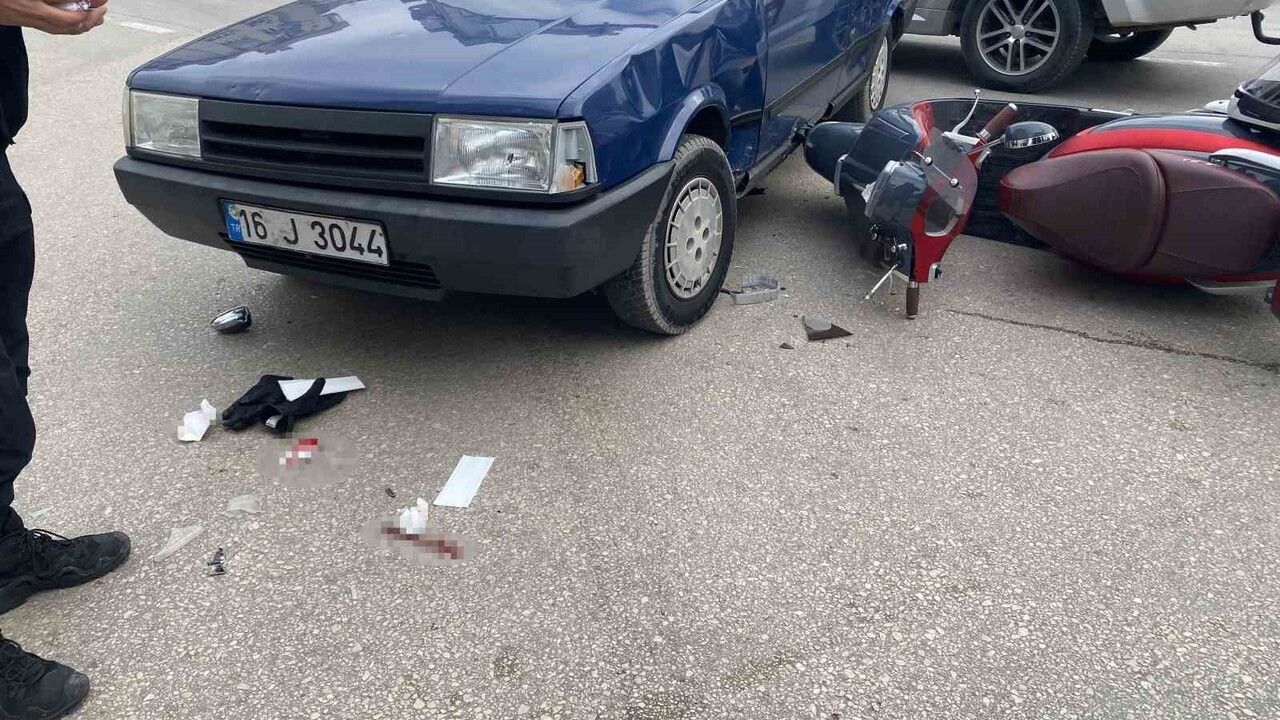 Bursa'da Motosiklet Kazası: Sürücü Ağır Yaralandı