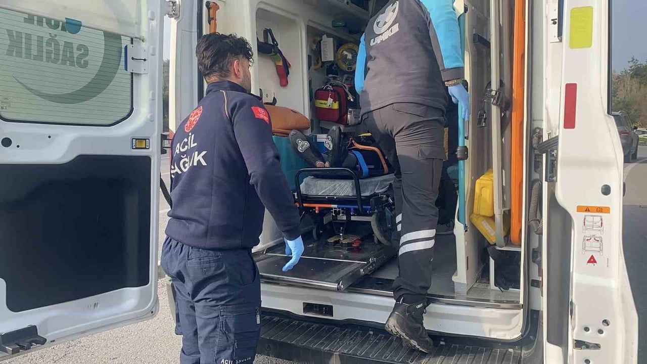 Bursa-Mudanya Yolunda Bisiklet Kazası: 1 Yaralı