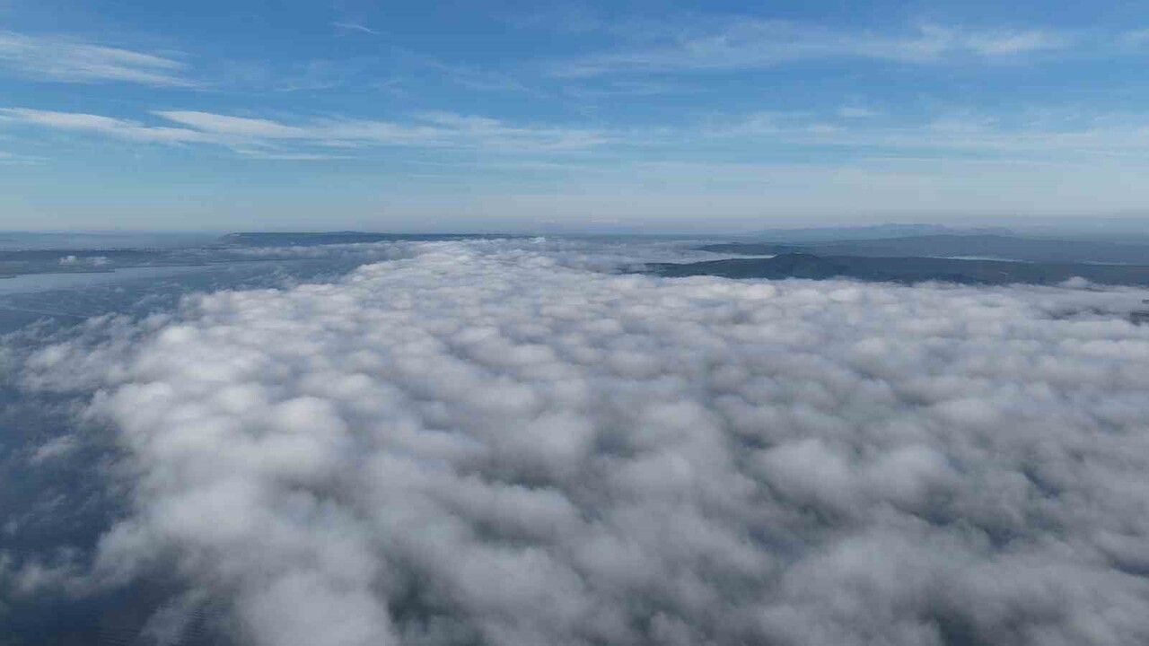 Çanakkale Boğazı'nda Yoğun Sis Görüntülendi