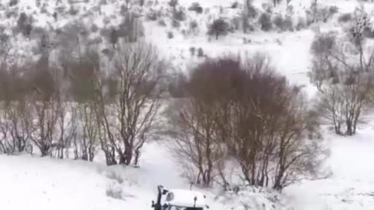 Çankırı Yüksek Kesimlerinde Kar Yağan İklim