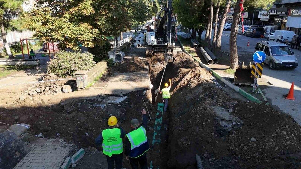 Çarşamba'da Altyapı Çalışmaları Başladı