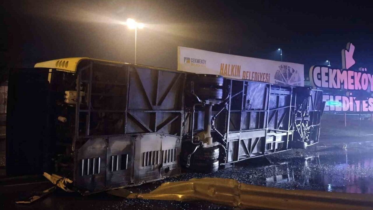 Çekmeköy'de Otobüs Kazası