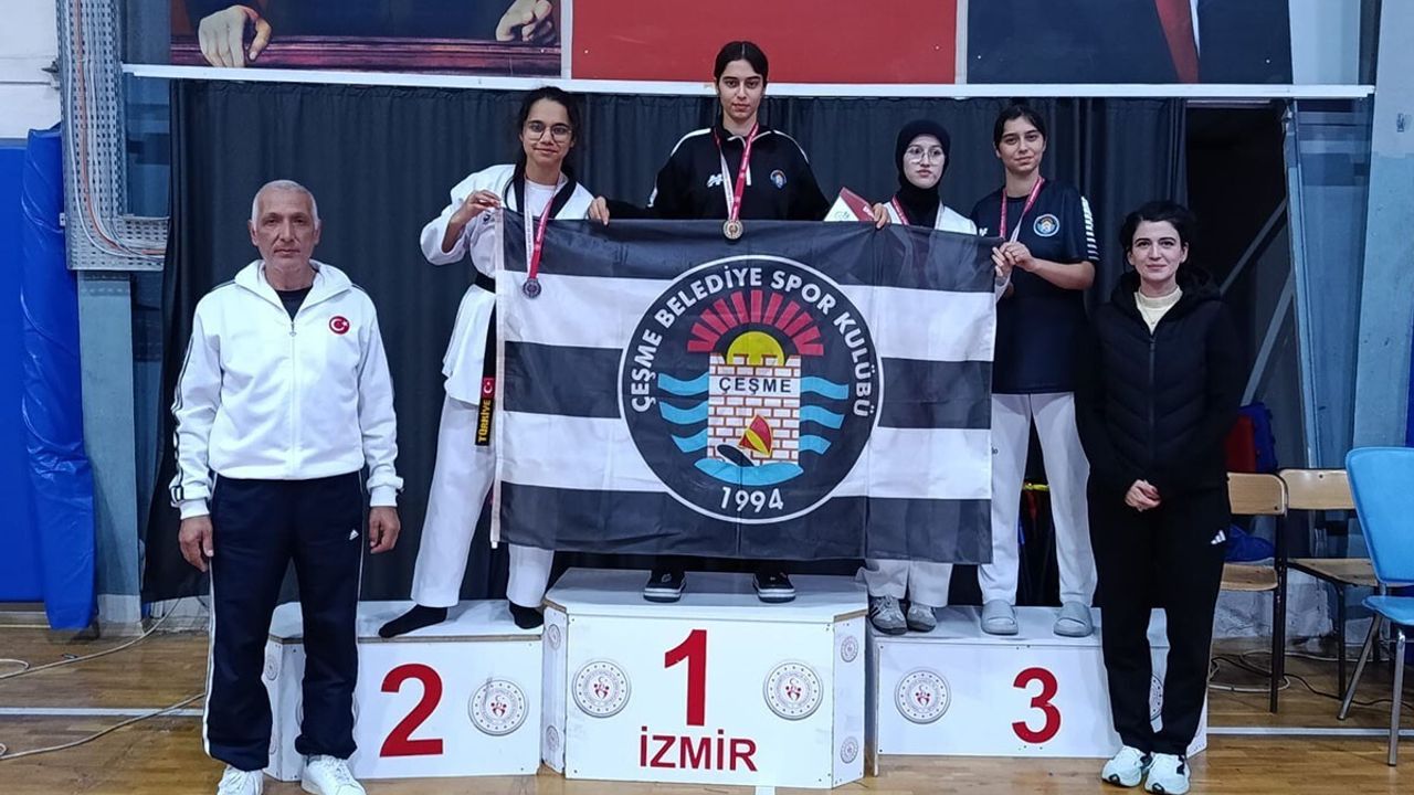 Çeşme Belediyespor Taekwondo'da Başarıya Doymuyor