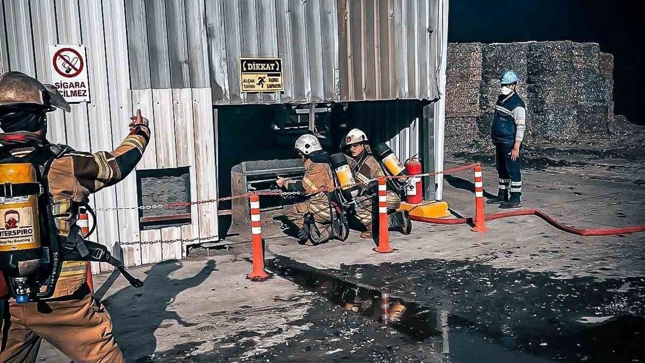 Çimento Fabrikasında Yangın Tatbikatı Gerçekleştirildi