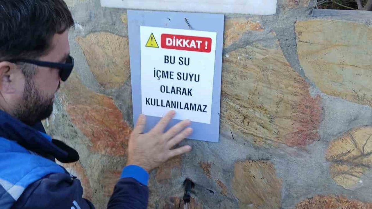 Datça'daki Beş Çeşmeden Su İçmeyin Uyarısı