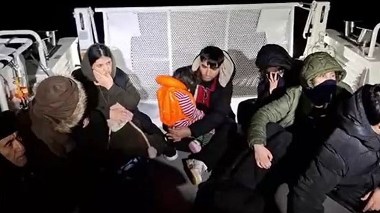 Didim Açıklarında Düzensiz Göçmen Kurtarma Operasyonu