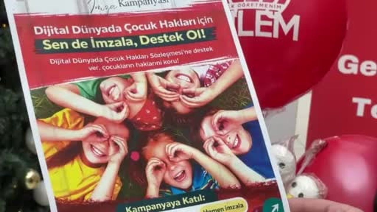 Dijital Dünyada Çocuk Hakları İçin İmza Kampanyası Erzurum'da