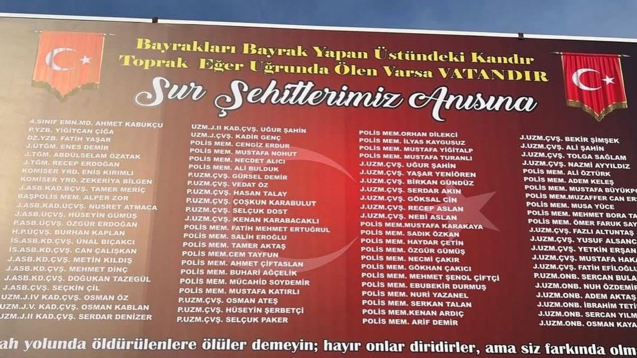 Diyarbakır'da Şehitler İçin Fidan Dikimi Etkinliği
