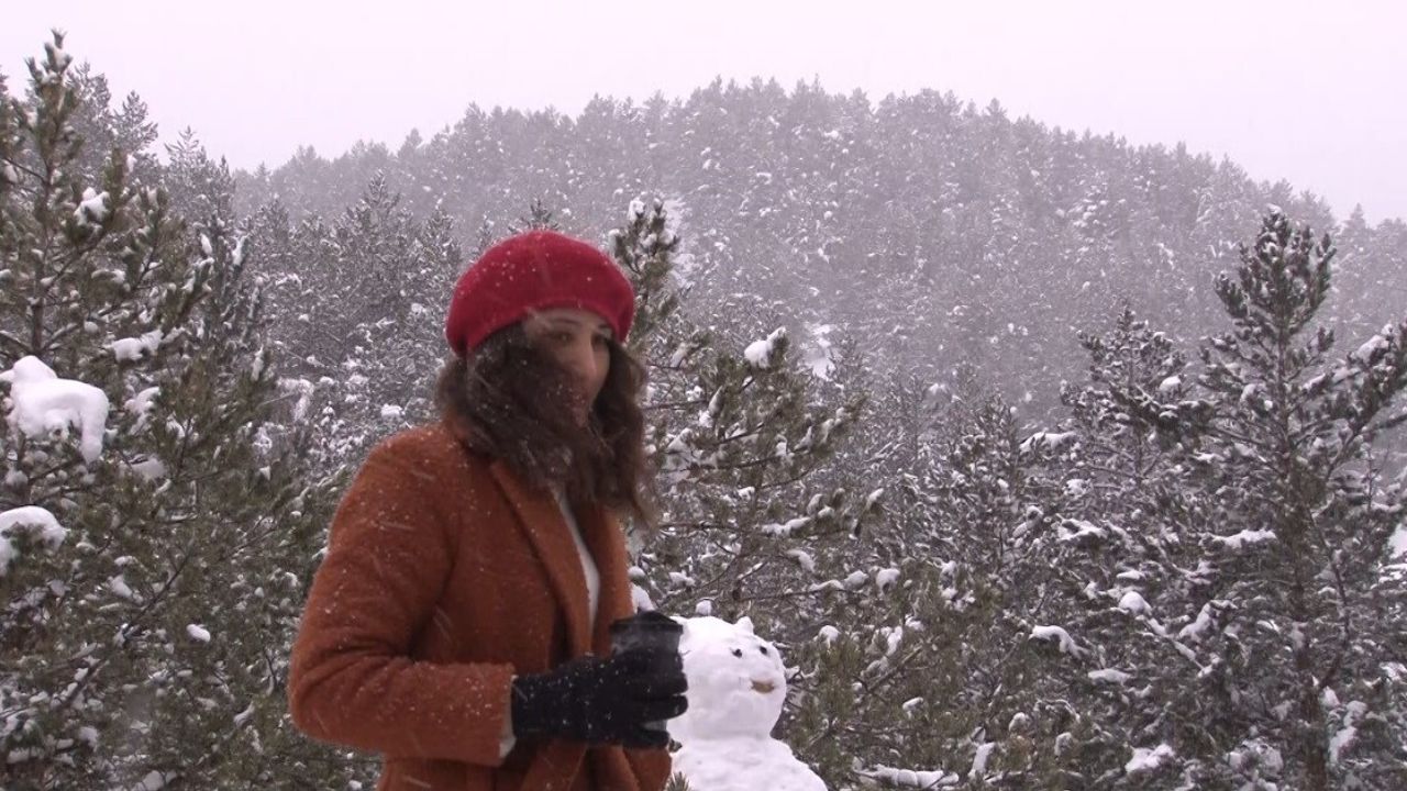 Dumanlı Tabiat Parkı Kış Beyazına Büründü