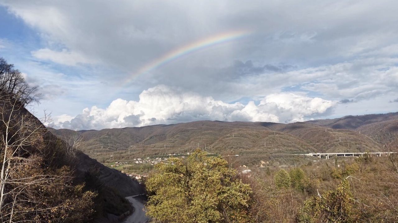 Düzce'de Gökkuşağı Manzarası
