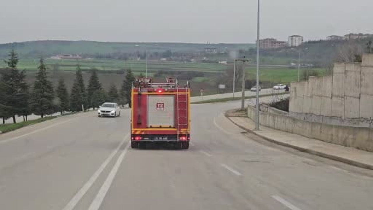 Edirne'de Park Halindeki Kamyon Alevlere Yenik Düştü