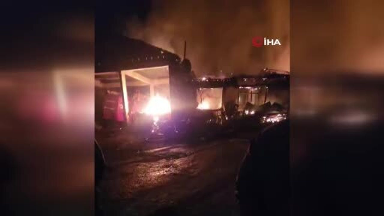 Edirne'nin Pazardere Köyünde Yangın Felaketi