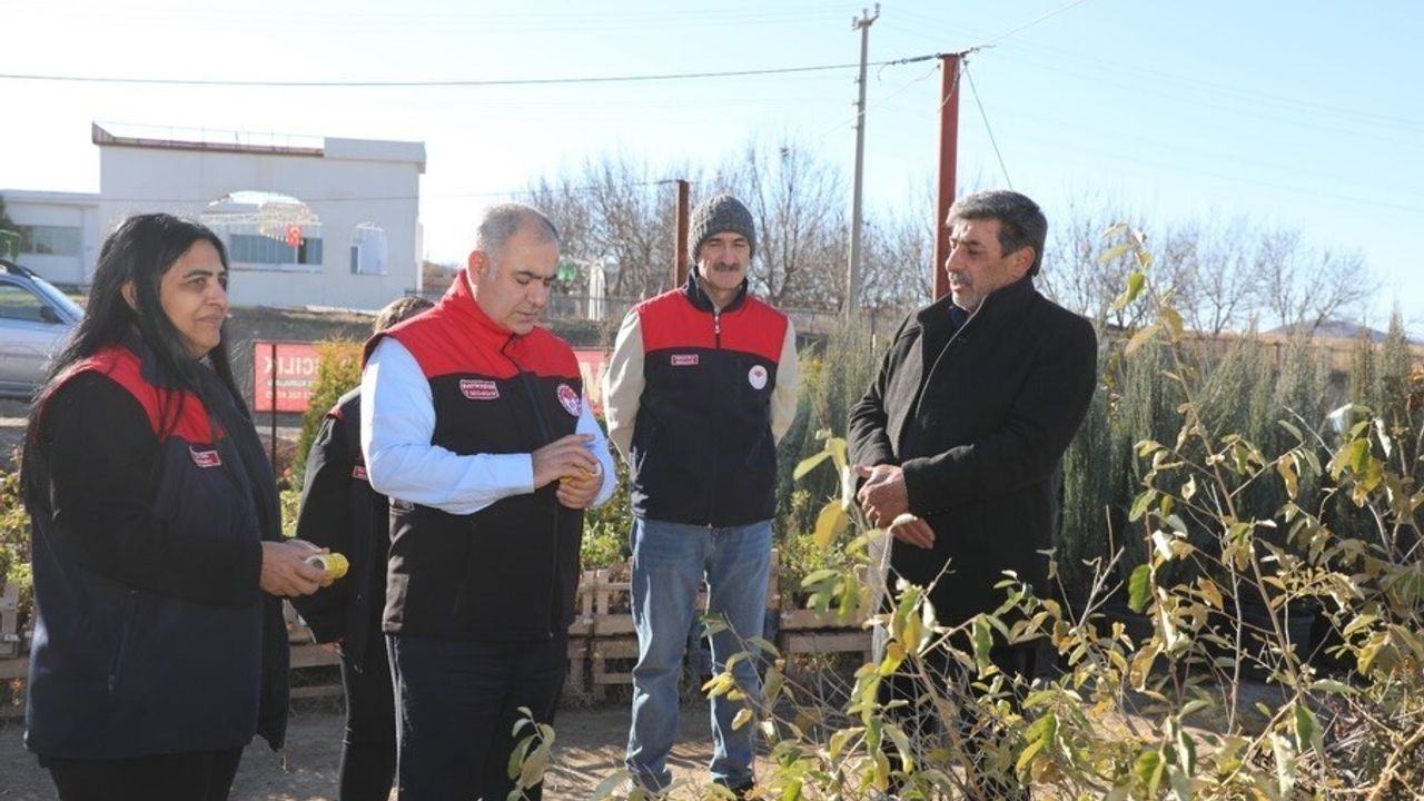 Elazığ'da Fidancılık İşletmelerine Denetim Gerçekleştirildi