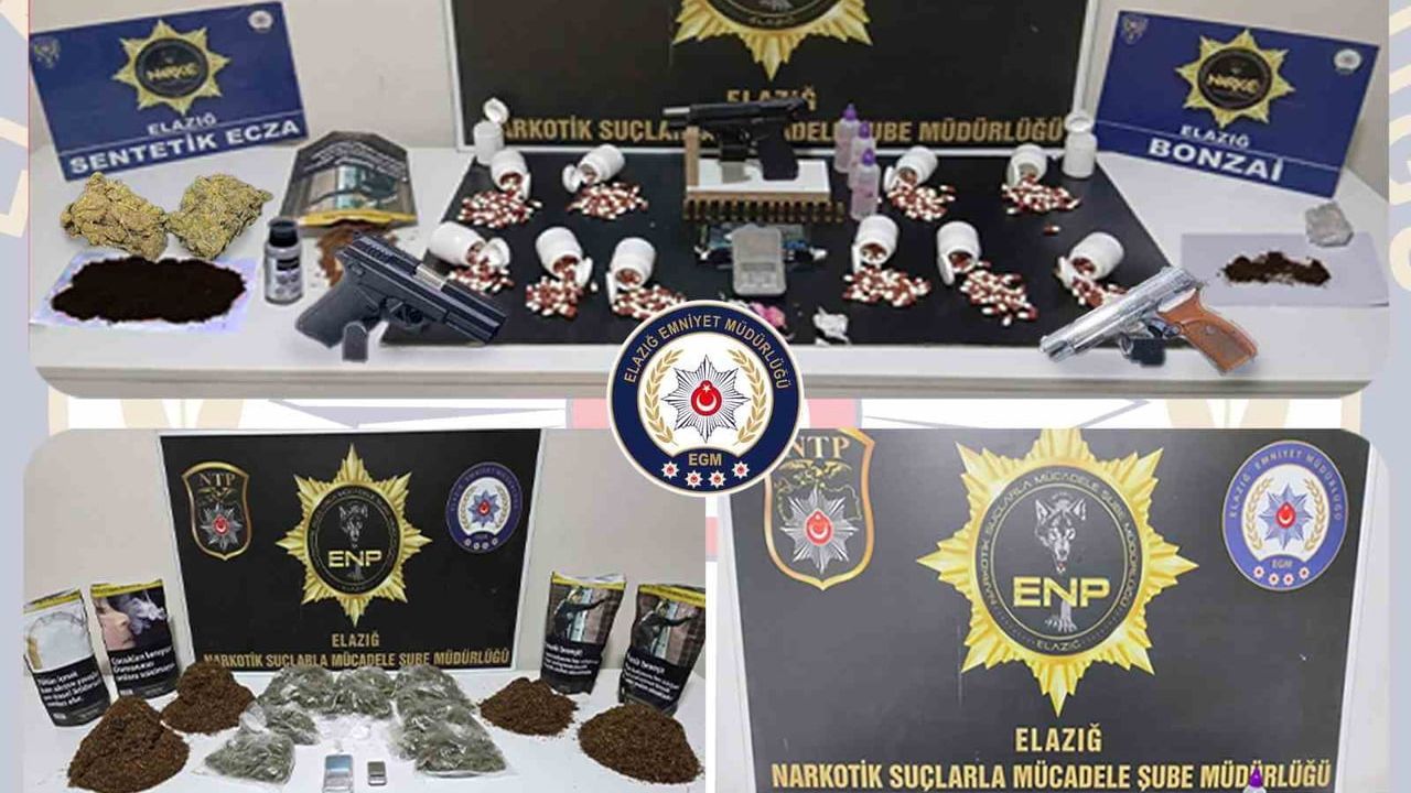 Elazığ'da Uyuşturucu Operasyonunda 19 Tutuklama