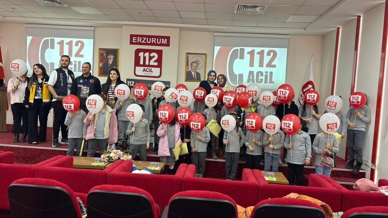 Erzurum'da 112 Farkındalık Etkinliği Gerçekleşti