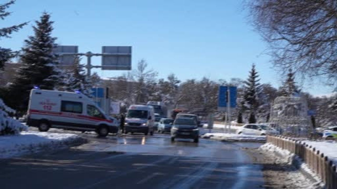 Erzurum'da Takla Atan Kamyon Ağaçla Buluştu