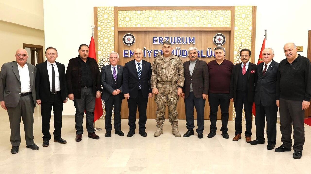 Erzurum Kent Konseyi'nden Emniyet Müdürü Karaburun'a Hayırlı Olsun Ziyareti