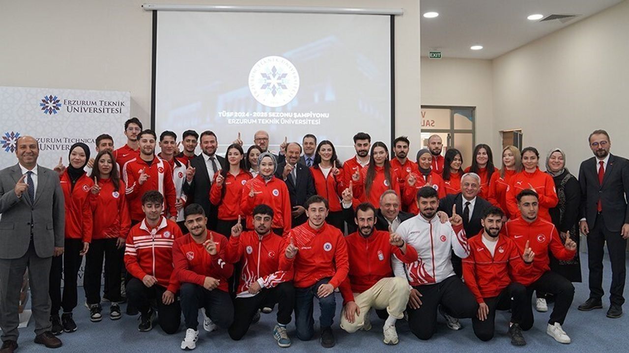 Erzurum Teknik Üniversitesi Şampiyonluğu Kutladı