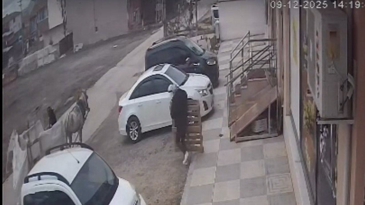 Eskişehir'de Malzeme Hırsızlığı Kamerada