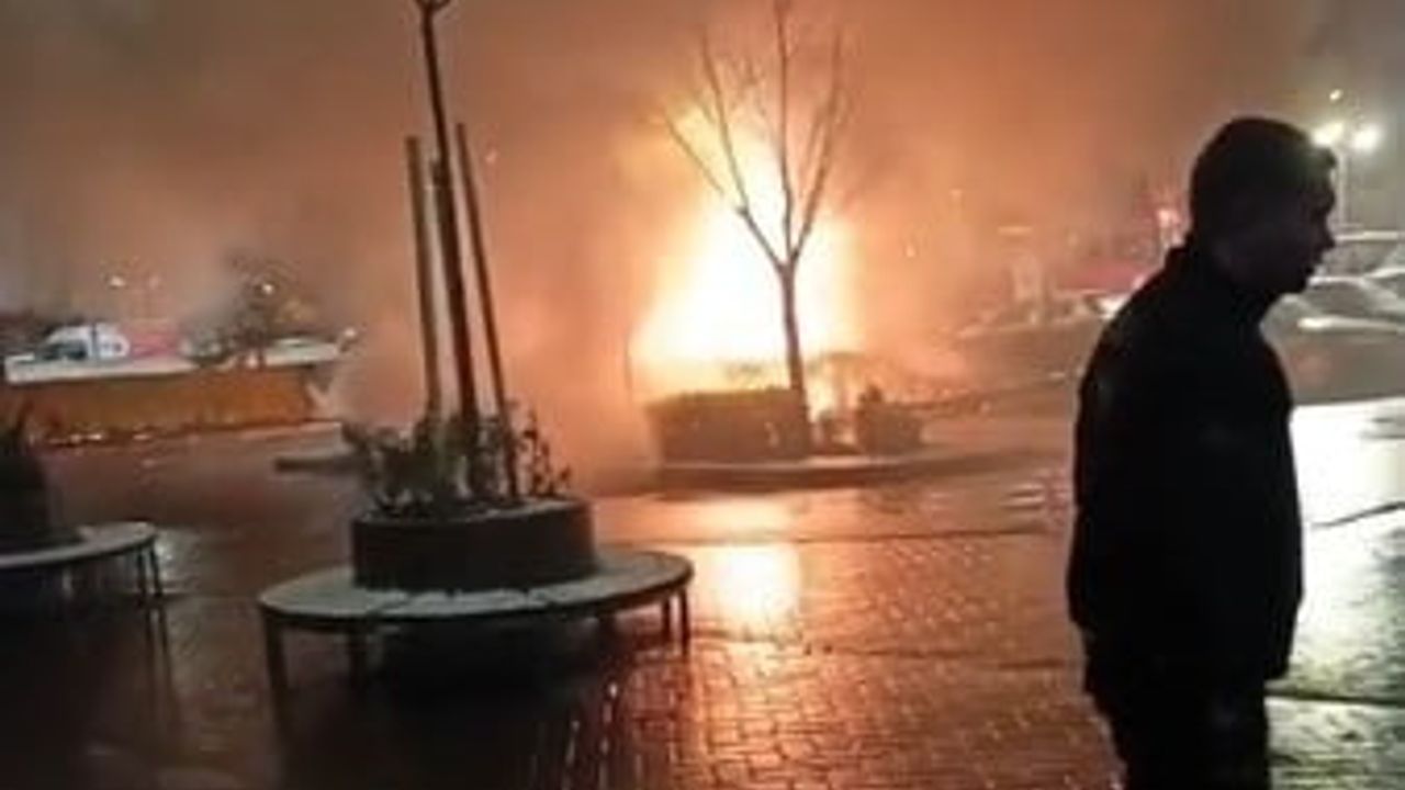 Eskişehir Hastanesi Otoparkında Yangın