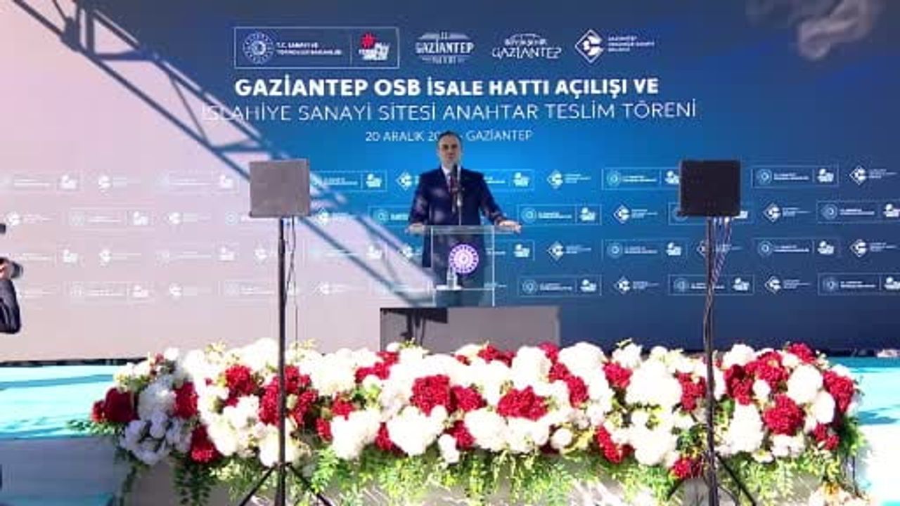 Gaziantep OSB Su İsale Hattı Projesi Hizmete Açıldı