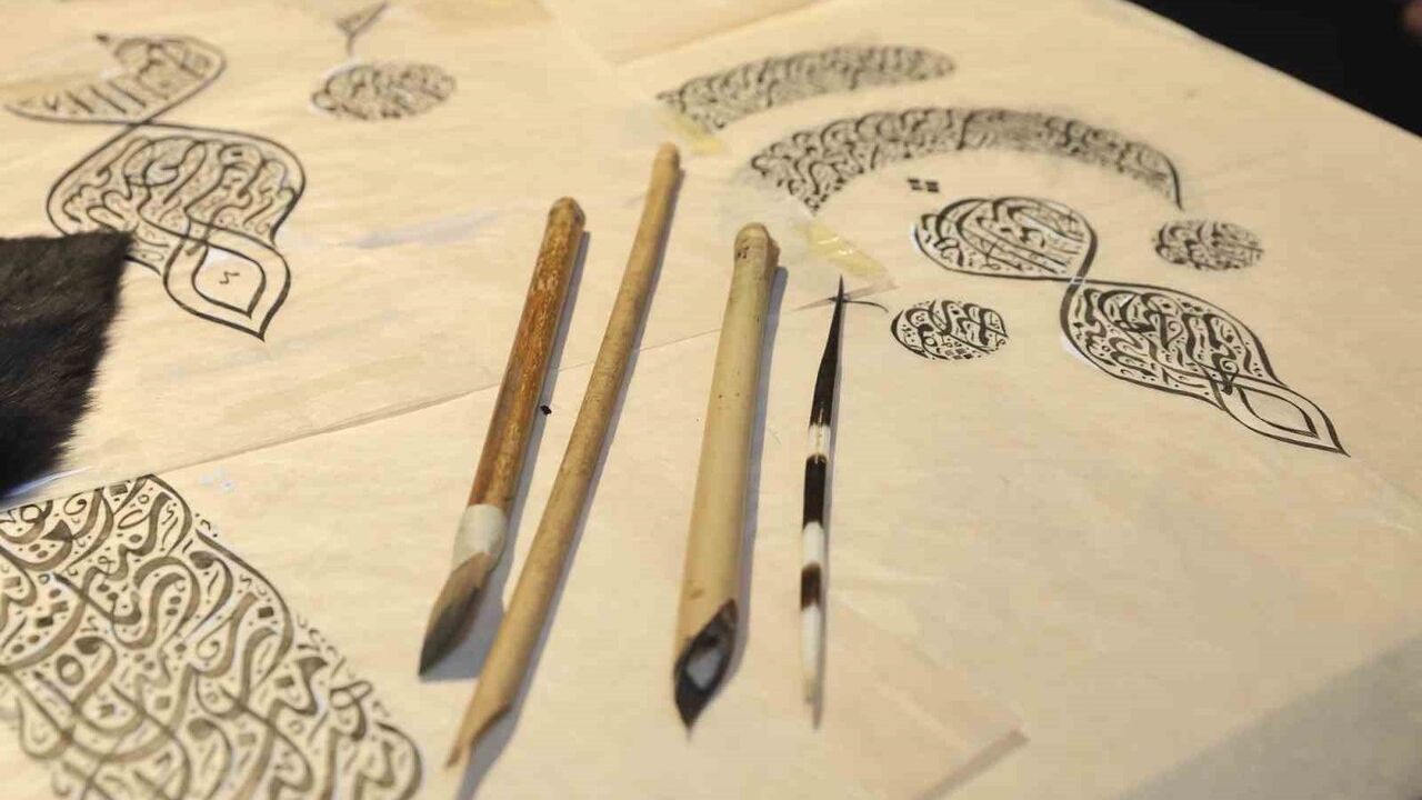 Gaziantep'te 'Kalemden Kalbe' Hüsn-i Hat Sergisi