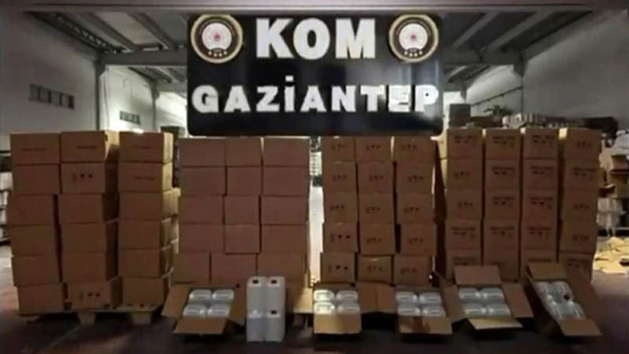 Gaziantep'te Yılbaşı Öncesi Etil Alkol Operasyonu