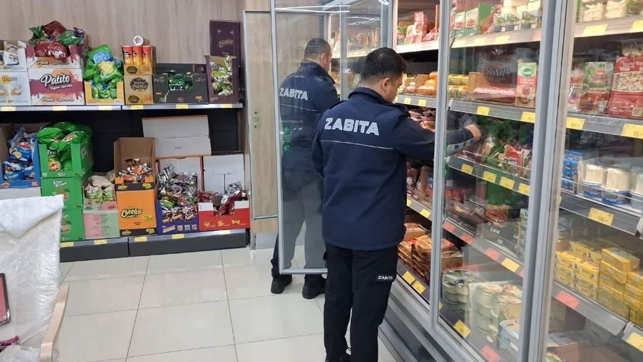 Germencik'te Zabıta Ekiplerinden Zincir Market Denetimi