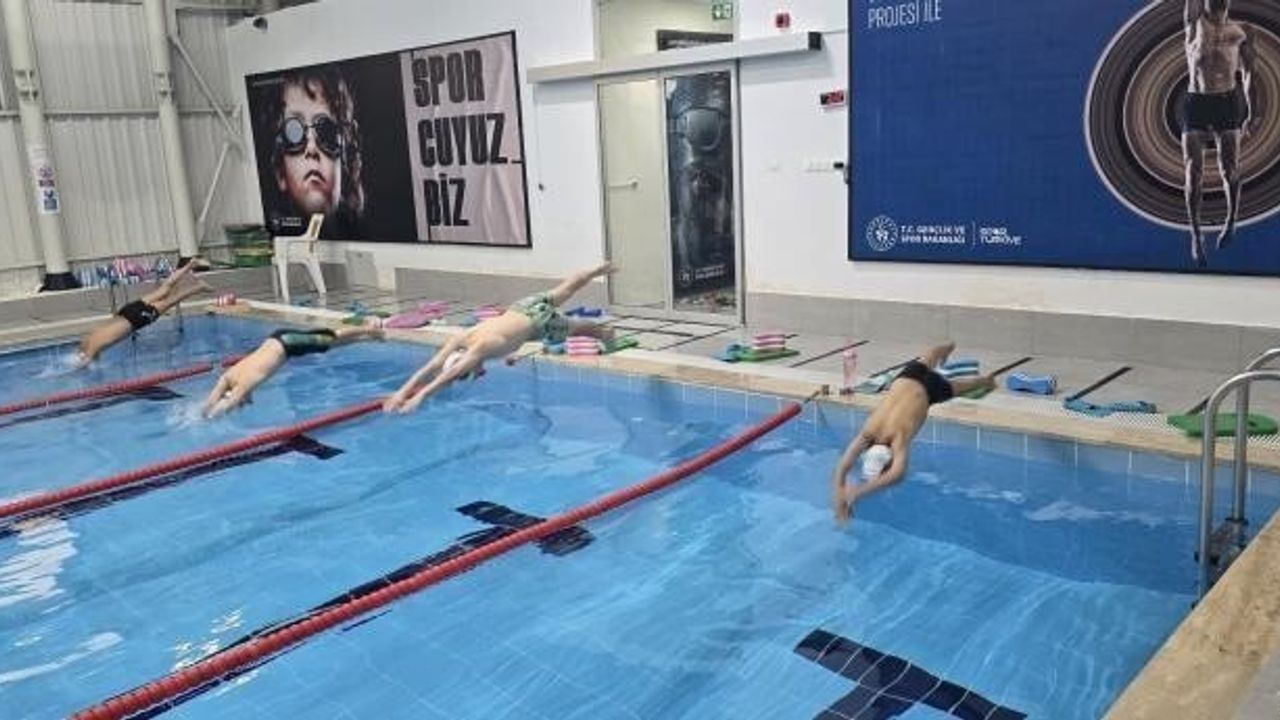 Gölpazarı'nda Yüzme Antrenmanı Yapıldı
