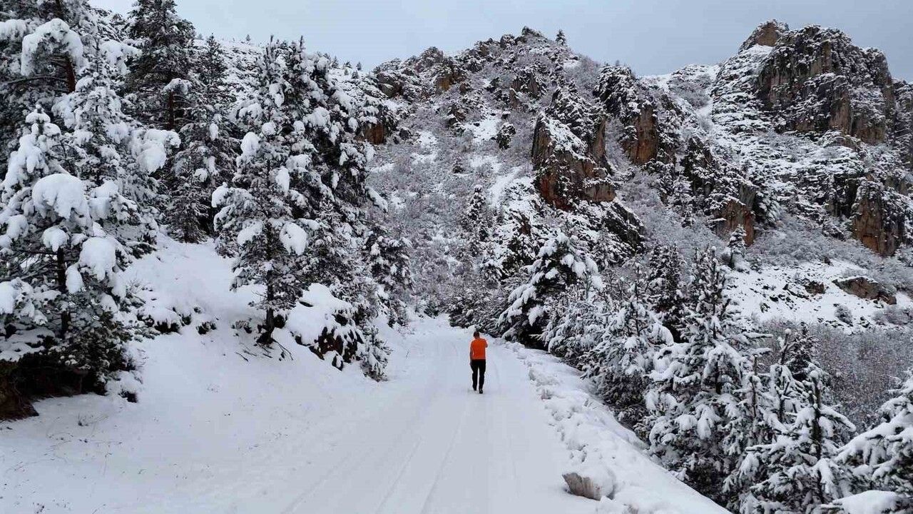 Gümüşhane'de Kar Yağışıyla Oluşan Büyüleyici Manzaralar