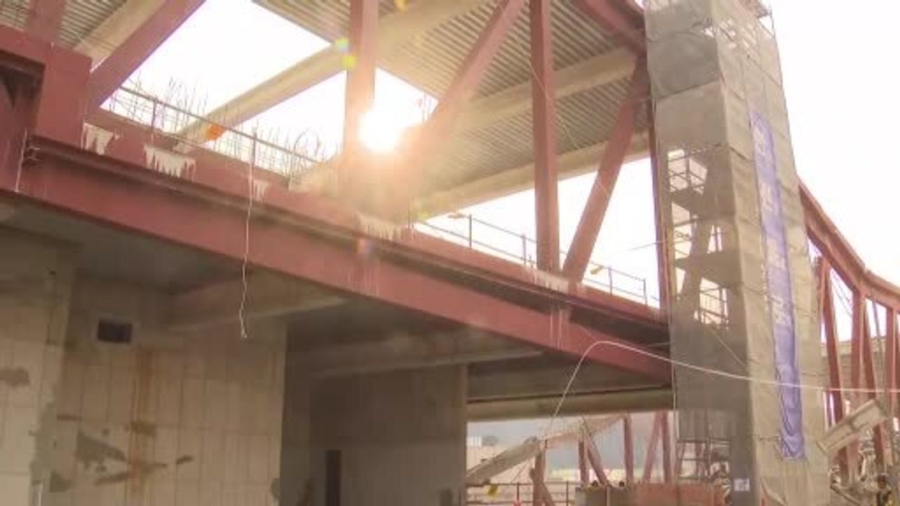 Güney Kore'de Kütüphane İnşaatında Çökme Olayı