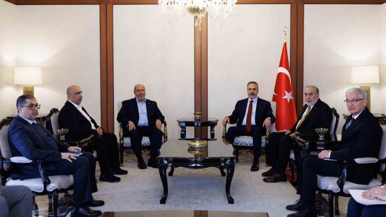 Hakan Fidan, Hamas Heyetiyle Gazze'yi Değerlendirdi