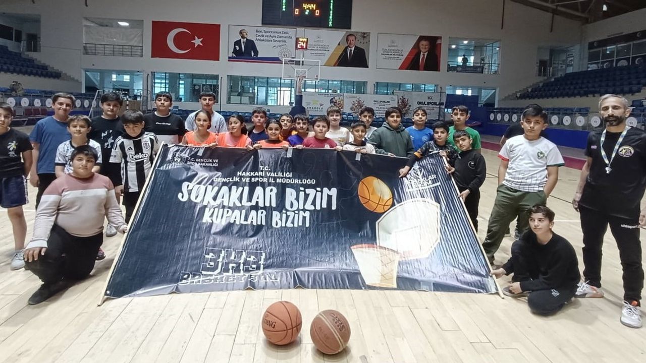 Hakkâri'de Sokak Basketbolu Tutkusu