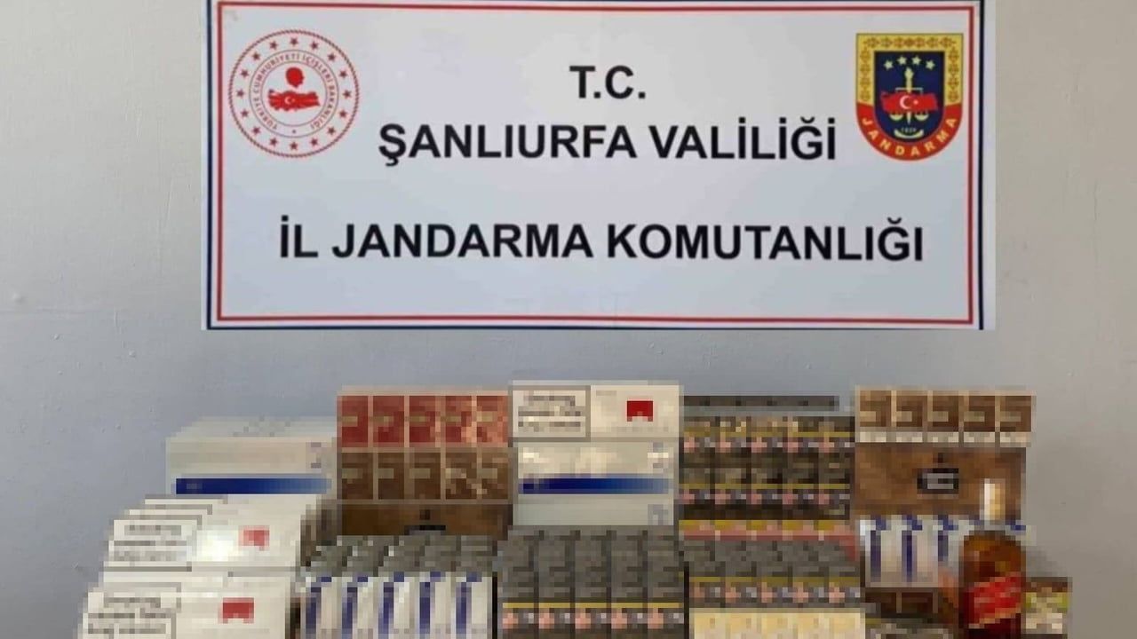 Haliliye ve Viranşehir'de Kaçak Alkol ve Sigara Operasyonu