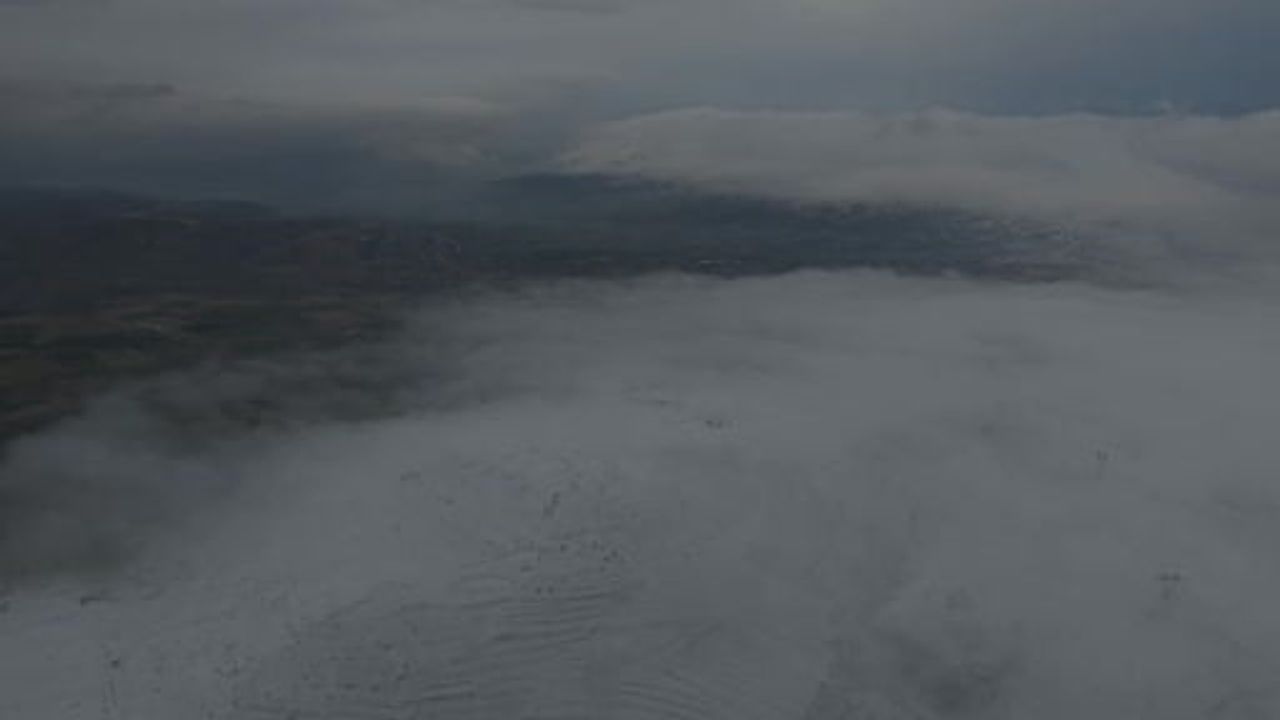 Harput'ta Mevsimlerin Dansı: Kar ve Sis Görüntüleri