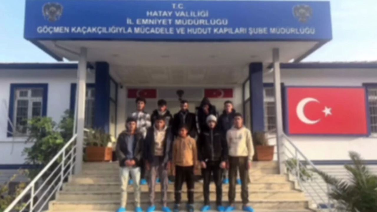 Hatay'da 10 Kaçak Göçmen Yakalandı