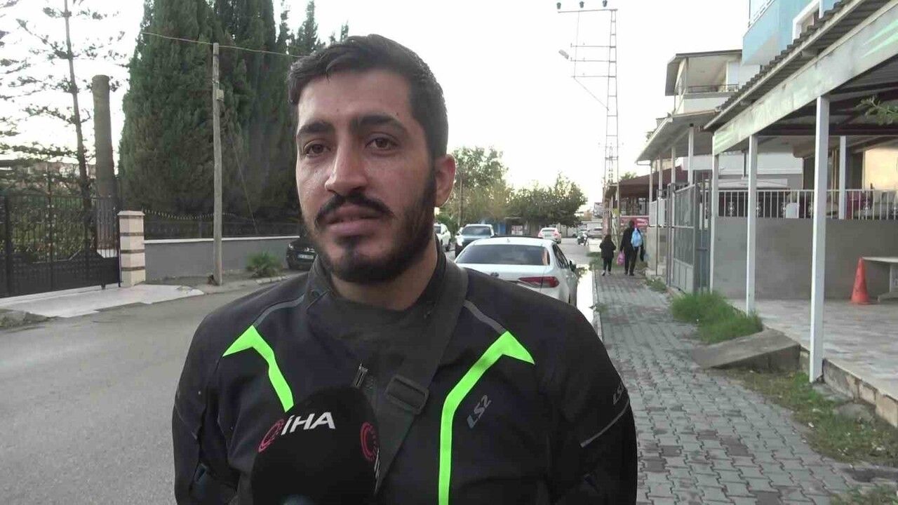 Hatay'da Motosiklet Kazası Sonrası Yardım Eli