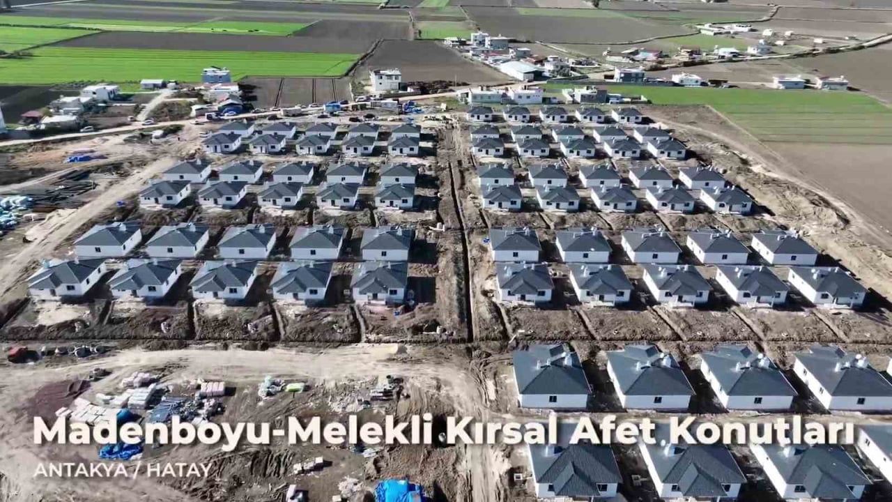 Hatay'ın Kırsal Mahallelerinde Deprem Konut Çalışmaları Tamamlanıyor