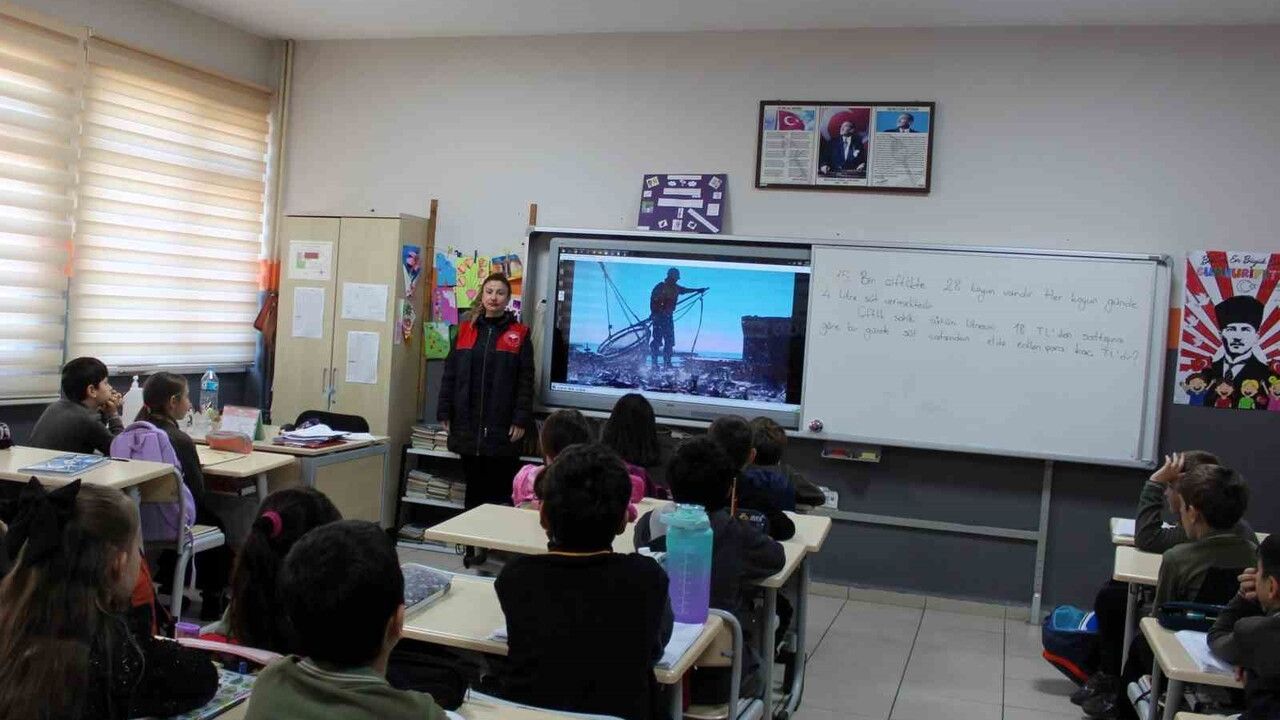 İlkokul Öğrencilerine Su Verimliliği ve Beslenme Eğitimi Verildi