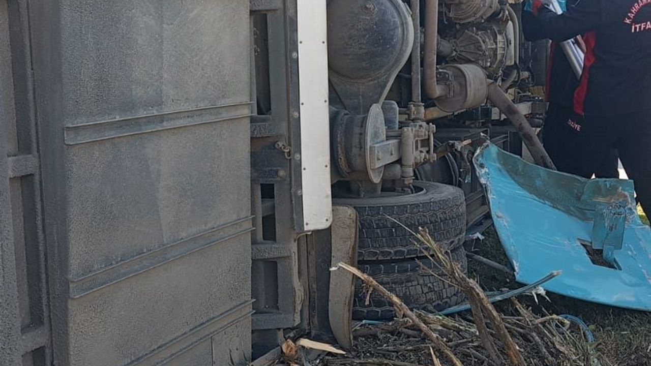 Kahramanmaraş'ta Halk Otobüsü Devrildi: 13 Yaralı