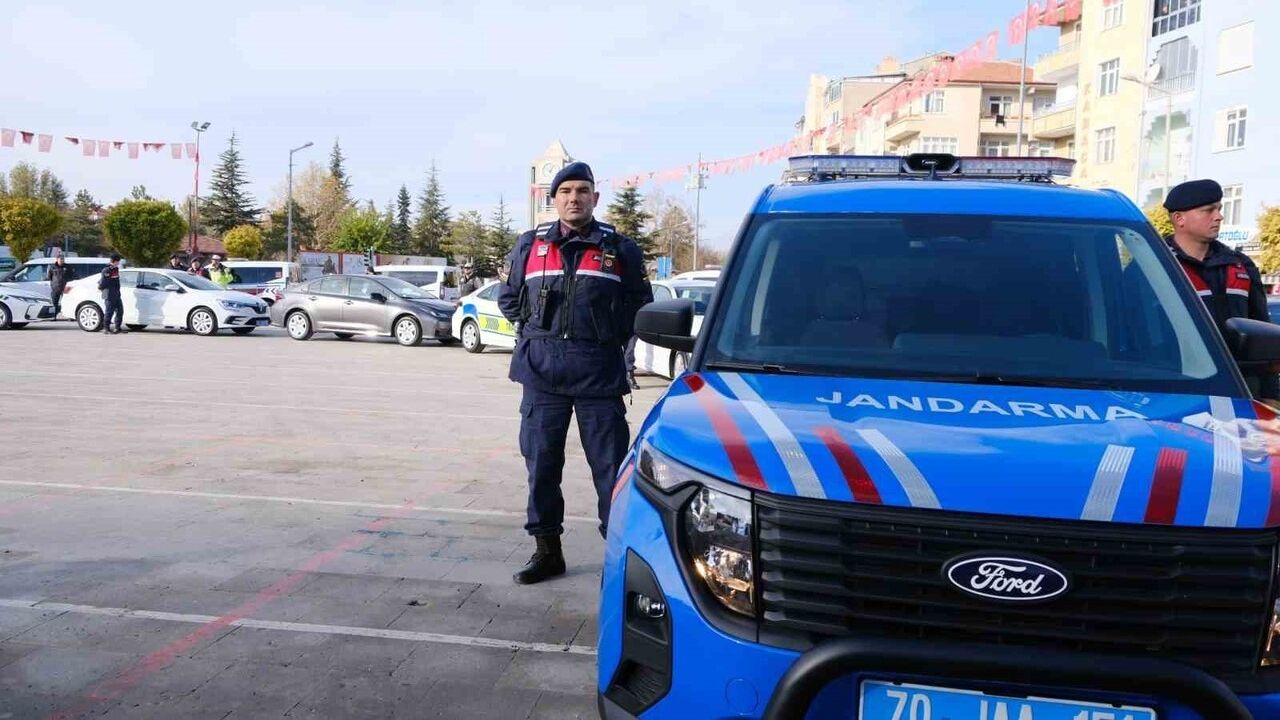 Karaman'da 51 Yeni Araç Emniyet ve Jandarmaya Tahsis Edildi