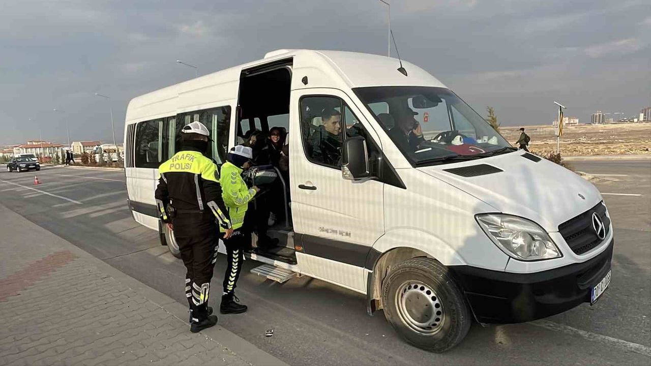 Karaman'da Okul Servislerine Yoğun Denetim