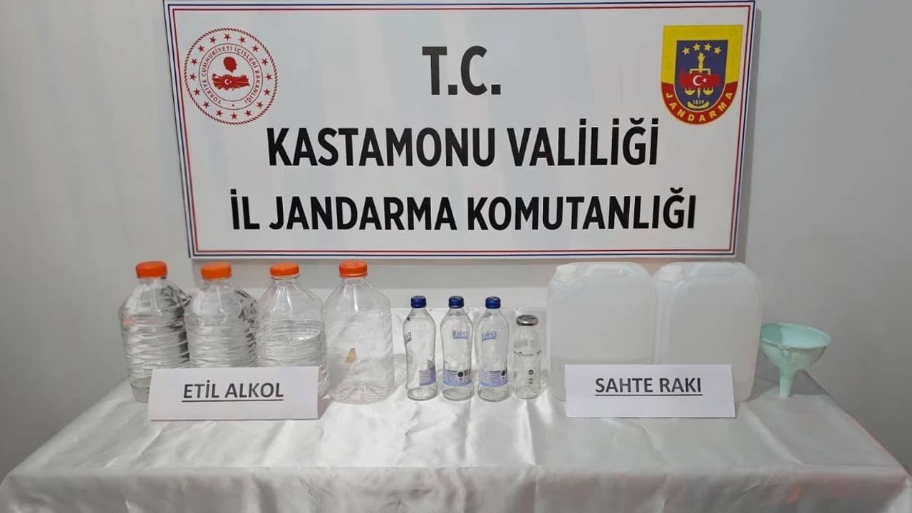 Kastamonu'da Yılbaşı Öncesi Kaçak Alkol Operasyonu