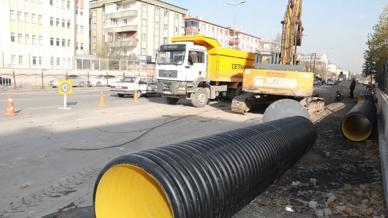 Kayseri'de Kartal Kavşağı Altyapısı Güçlendiriliyor